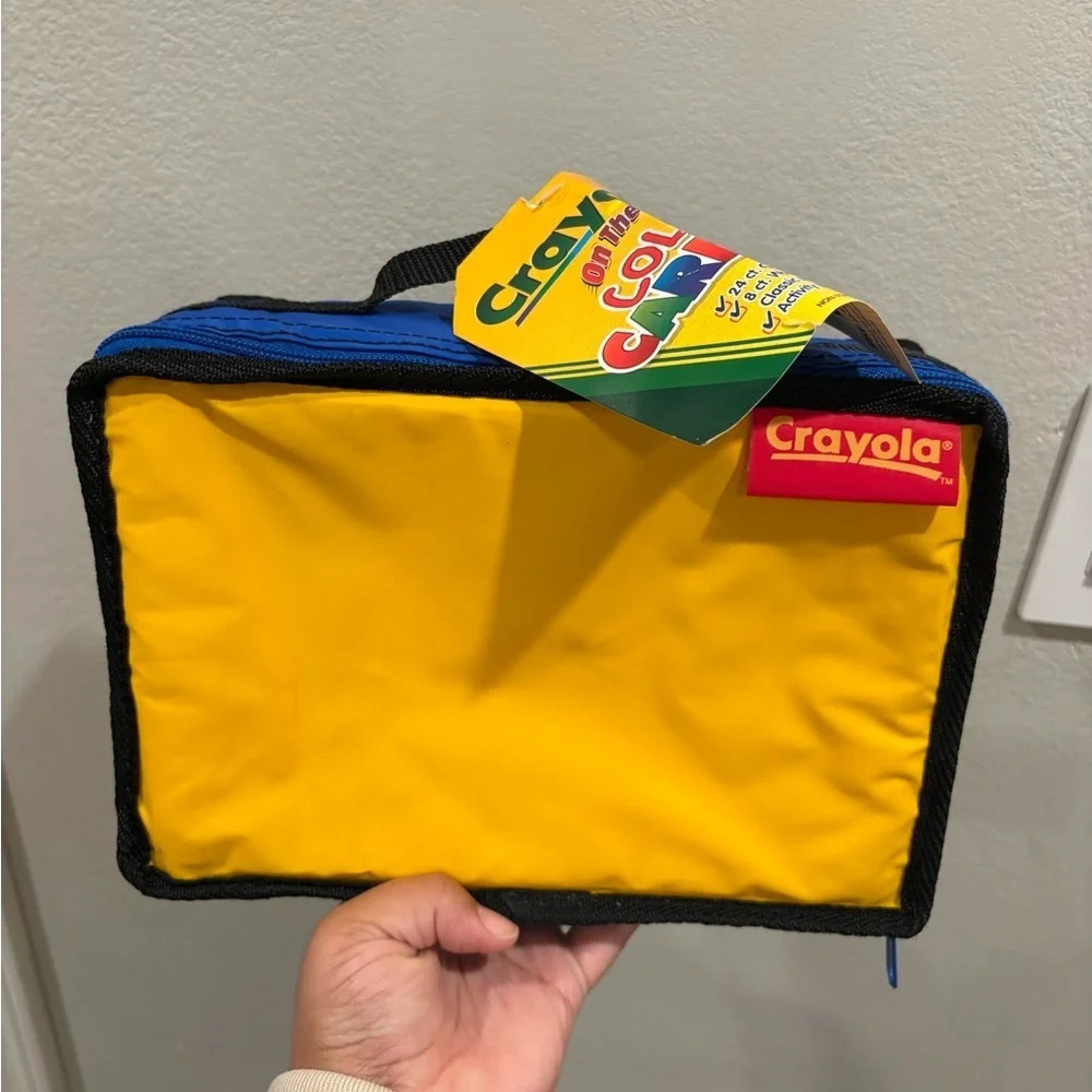 Vintage 1999 Crayola On The Go Color Carrier Lunchbox Travel Case New With Tags